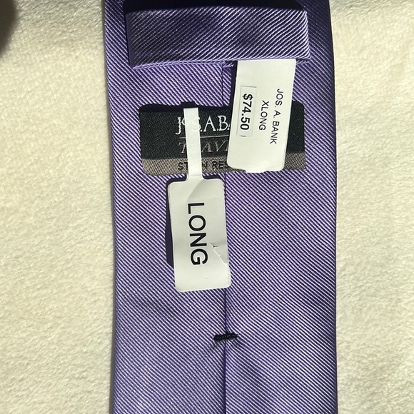 Jos. A. Bank Traveler Collection Purple Long Tie - Picture 6 of 7